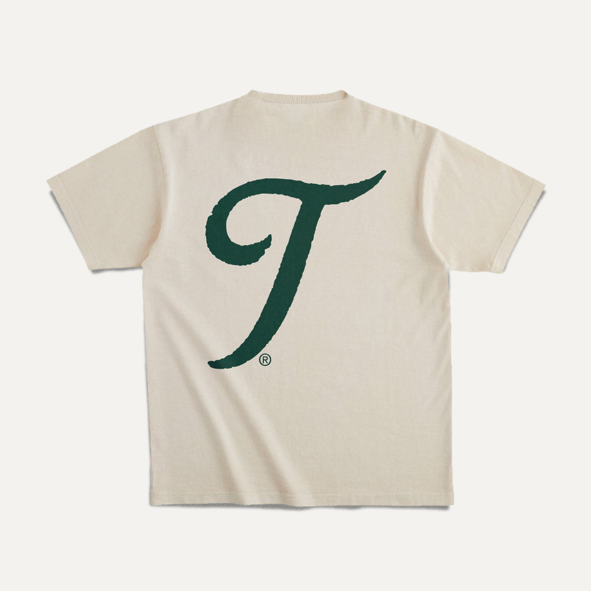 Teddy Headwear short sleeve crew neck t shirt, 100% recycled cotton with front and back silkscreen graphics.